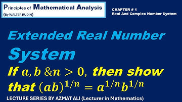 Extended real number System | Real Analysis | Walter Rudin