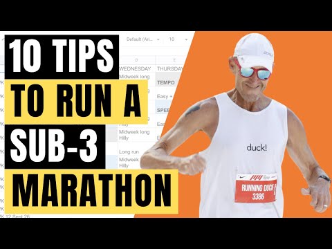 10 TIPS TO RUN A SUB-3 MARATHON | RUNNING IN YOUR 50s