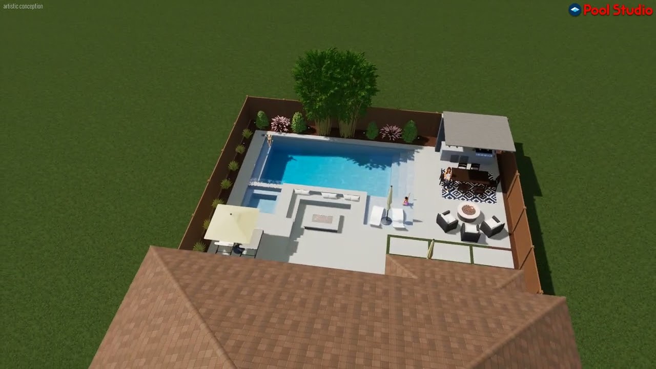 BACKYARD AND CUSTOM POOL DESIGN FOR THE HERATH FAMILY- ROSEVILLE CA