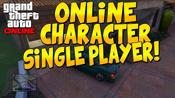 *NEW* GTA 5 Online - How To Play As MULTIPLAYER Character In SINGLE PLAYER GLITCH! *NO COMPUTER*