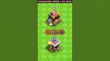 Barracks Level 1 To Max Clash Of Clans #coc #clashofclans #gaming #shorts