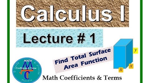 Calculus - 1,   Lecture # 1  (Mathematical Modeling).
