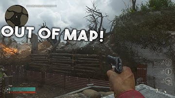 OUT OF MAP GLITCH ON Pointe Du Hoc (Call of Duty WW2)