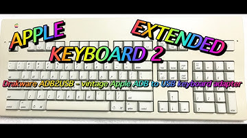 APPLE EXTENDED KEYBOARD-2 ADB TO MINI USB ADAPTER  PART 2