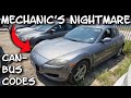 MAZDA RX-8 ABS LIGHT CHECK ENGINE LIGHT DIAGNOSIS & FIX