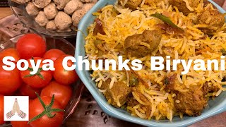 Soya chunks Biryani / Soya Biryani recipe / Soya Biriyani recipe / Veg Biryani / Soya chunks recipe