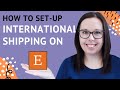 How to Set-up Etsy Shipping Profiles for International Shipping | Etsy Shipping Help | UK to ROW