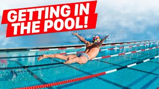 6 Weird Ways Swimmers Get Into the Pool!