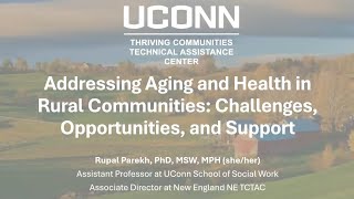 Celebrity Addressing Aging and Health in Rural Communities Webinar 04/15/2025 Profile