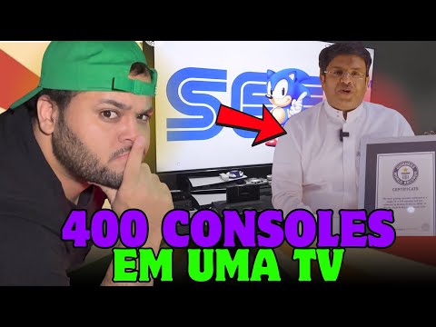 ESSE ÁRABE LIGOU 400 CONSOLES RETRO EM UMA TV!