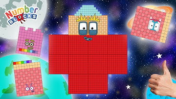 Numberblock Puzzle Tetris Game 1250 ASMR SPACE Fanmade Animation