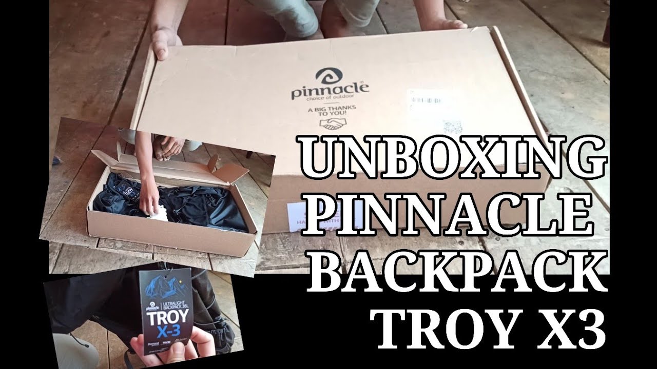 UNBOXING PINNACLE BACKPACK ULTRALIGHT TROY X3