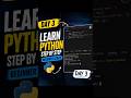 Welcome to Day 3 of my Python journey! 🐍#python #coding #codeclimb#learnpython#viralshorts #fyp