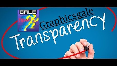 Transparency in GraphicsGale!: Graphics Gale