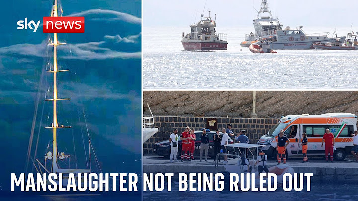 Potential manslaughter being investigated in superyacht sinking, says Italian prosecutor