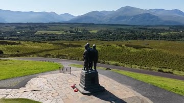 Breathtaking Drone View of WWII Commando Tribute