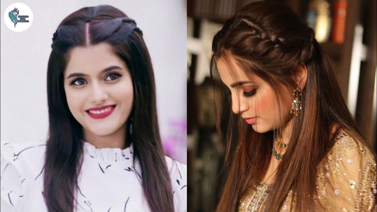 Wedding Hairstyles in Pakistani Indian Style / Party Hairstyles for Girls /  Latest Braided Hairstyle - YouTube