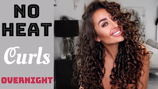 Cocoon knot HEATLESS CURLS || HAIR TIPS for tight bouncy no heat curls overnight -long hair routines