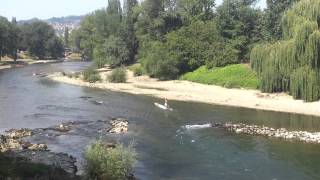 Hard fight with the turbulent waters of the river Vrbas!