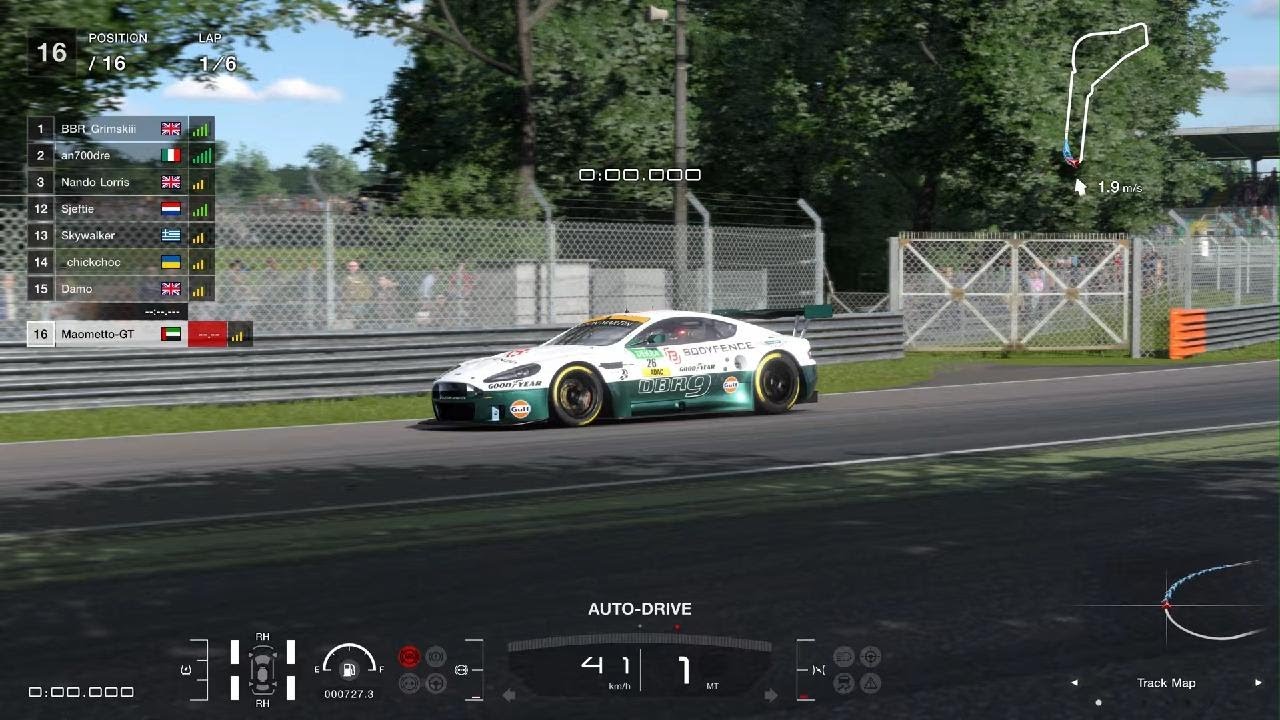 Gran Turismo 7 - Daily Race B - Monza Circuit - Aston Martin DBR9 GT1 '10