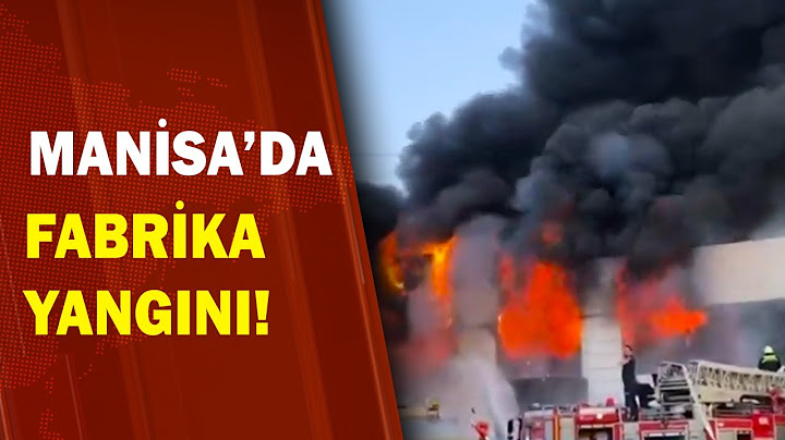 Manisa'da Fabrika Yangını! / A Haber | A Haber