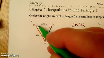 Chapter 6 Inequalities in One Triangle 1
