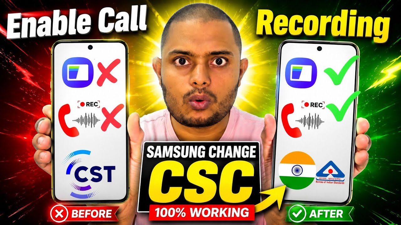 How to Change Samsung CSC Code: Enable Native Call Recording & Samsung ...