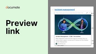 Link previews on hover | Documate for ServiceNow
