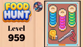 Food hunt pixel puzzle level 959 Hard level solution and walkthrough for gameplay