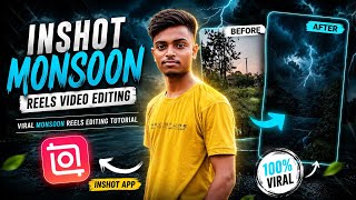 InShot Monsoon Reels Video Editing 🌧️ | Viral Sky Replacement Editing Tutorial 2026