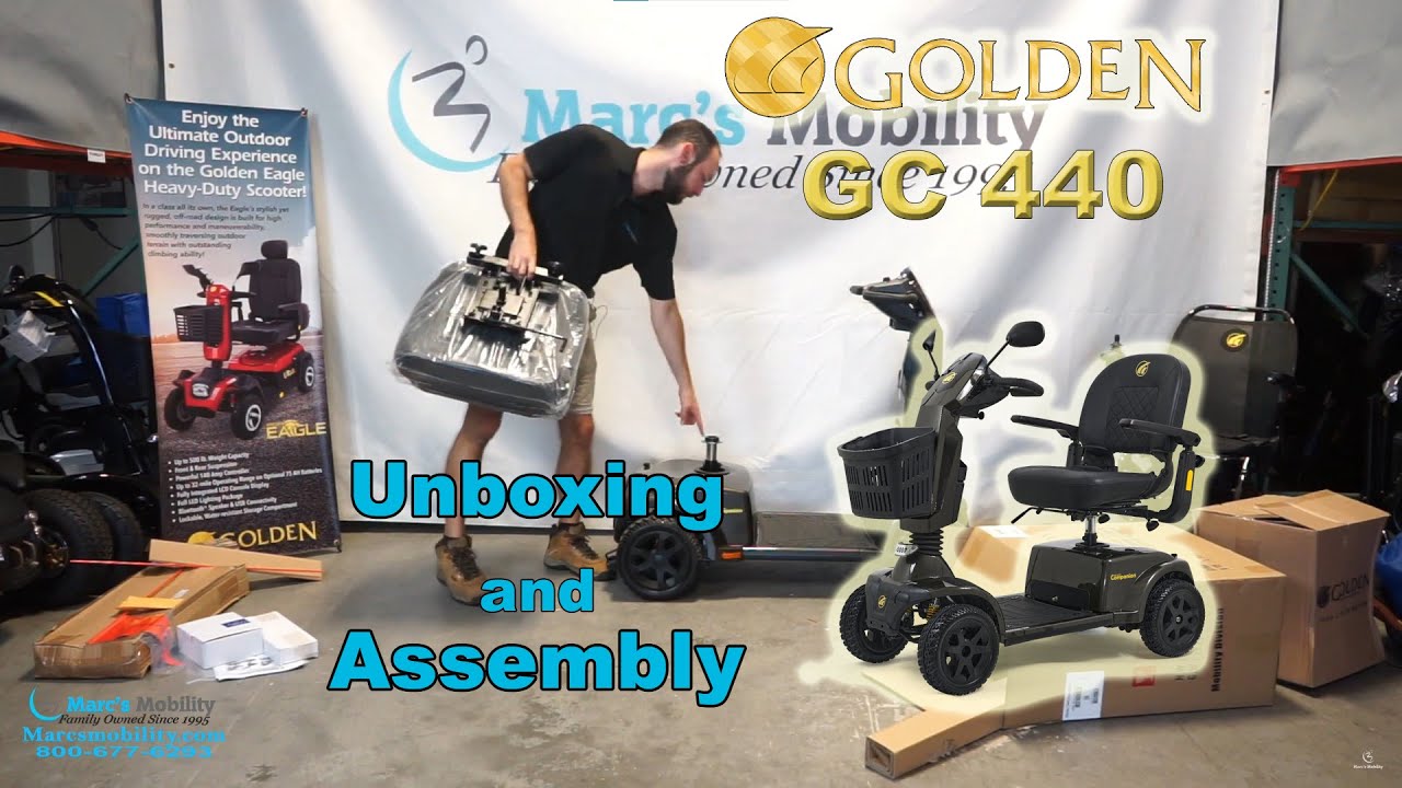Golden Companion Updated 4 Wheel Scooter - Unboxing and Assembly - YouTube