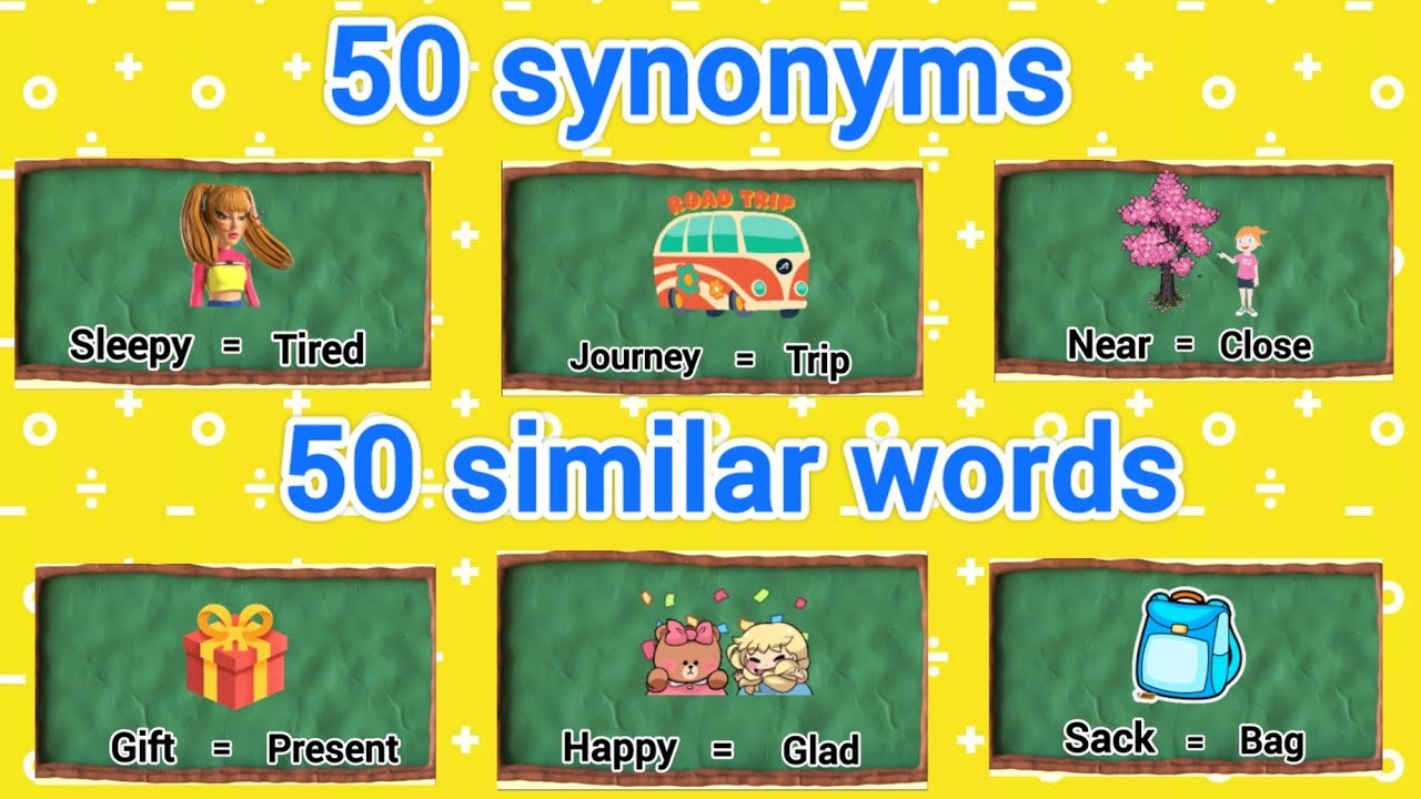 50-synonyms-for-kids-50-similar-words-learn-synonyms-with-pictures