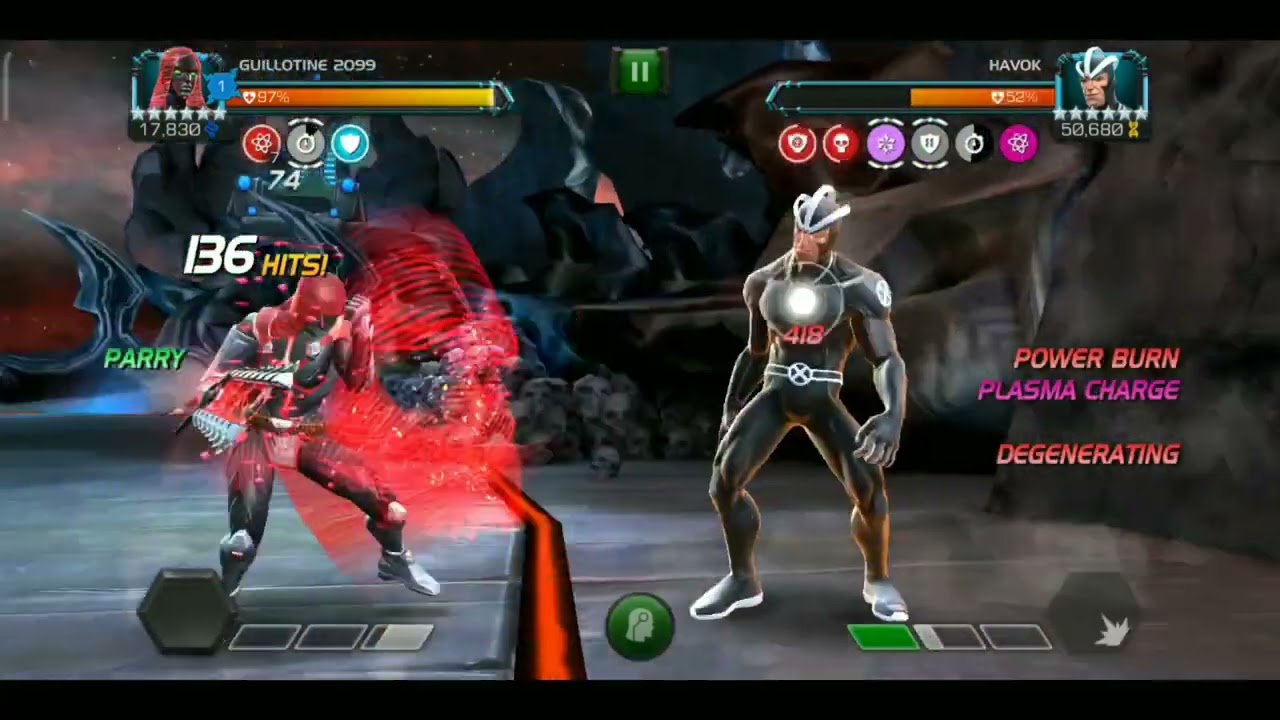 Mcoc Gully 2099 Vs Act 6.3.3 Havok boss