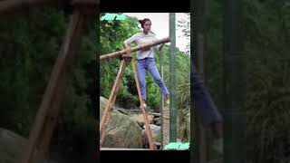 Beautiful Girl Build Bamboo House