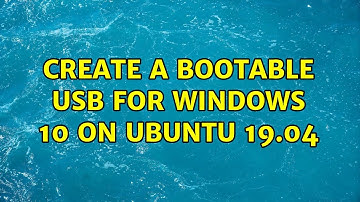 Ubuntu: Create a bootable USB for Windows 10 on Ubuntu 19.04