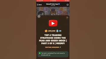 TOP 4 TRADING STRATEGIES USING THE FEAR AND GREED INDEX | PART 5 OF 5 | MEEMFI #memefi #cod