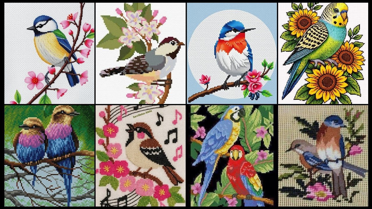 Top 100+ Amazing and Elegant Floral Cross stitch patterns || Charsuti Kerhai Ideas For Everything||