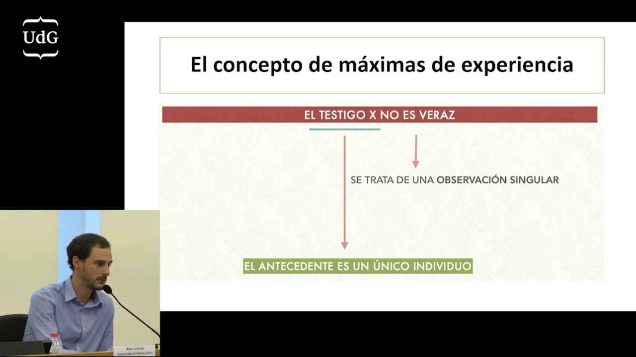 Alan Limardo: Máximas de experiencia en el razonamineto probatorio.