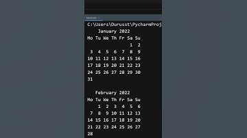 Make Calendar of Whole Year in Python