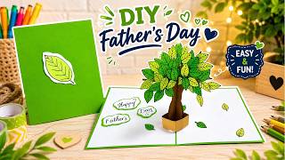 Easy DIY Pop Up Tree Card 🌿 Handmade Father’s Day Card for Dad | DG Handmade