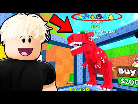 I TRAIT FARMED DIVINE STRAWBERRY DINOSAURINI in Jump for Brainrots!