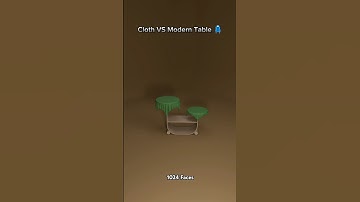 Cloth vs Modern Table 🪤 3D Simulation