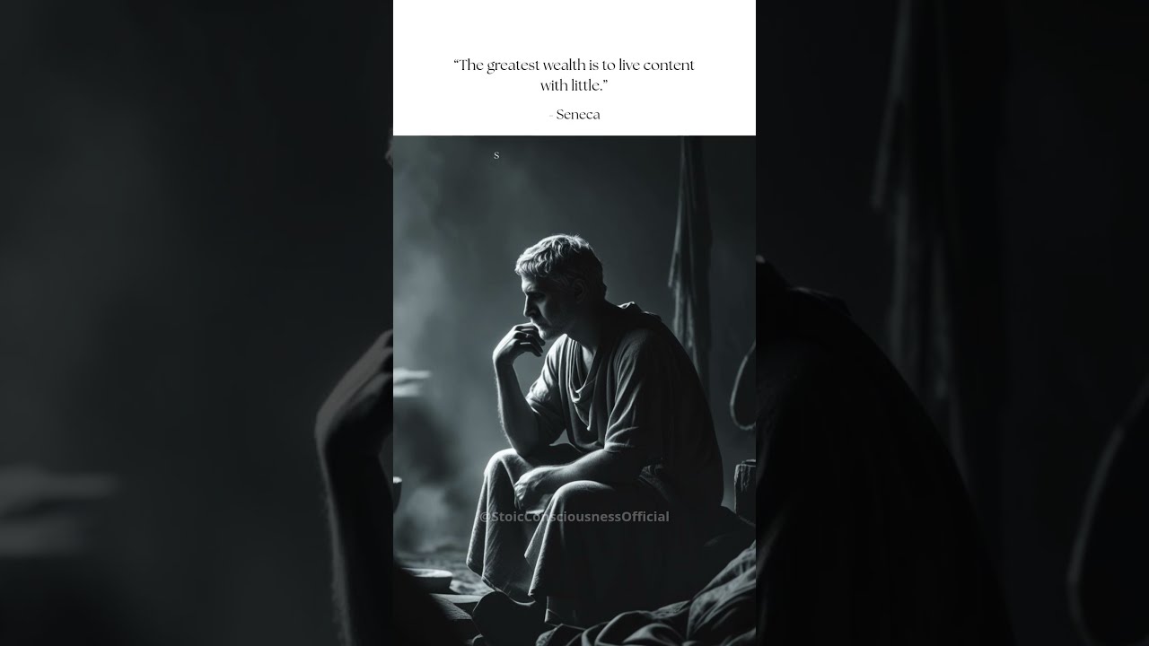 The Greatest Wealth Is To Be Content With Little STOICISM STOIC PHILOSOPHY 