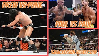 Paul vs paul , SMACKDOWN HIGHLIGHT and viewership,Bray Wyatt return to jojo . Superstar contract