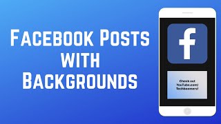 How to Make Facebook Posts with Backgrounds screenshot 1