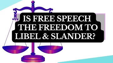 Is free speech the freedom to slander and libel? #FreeSpeech #legal #justice #defamation