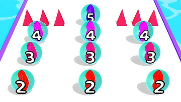 Marble Run 3D Game Color Ball Race Gameplay Android IOS  Level 1