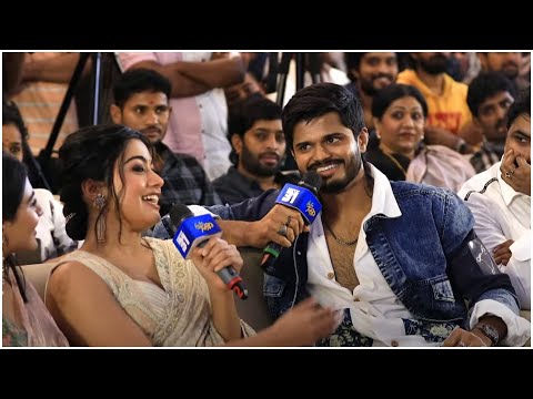 Anand Deverakonda Questions Rashmika Mandanna | Hilarious Fun | #GamGamGanesha Pre Release Event - TFPC