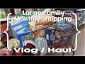 Shop with me large family monthly grocery shopping haul jan 2017  875