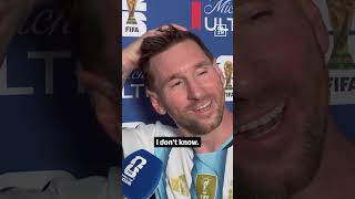 Words from the FIFA World Cup top scorer 🇦🇷🙌 #WorldCup #Messi